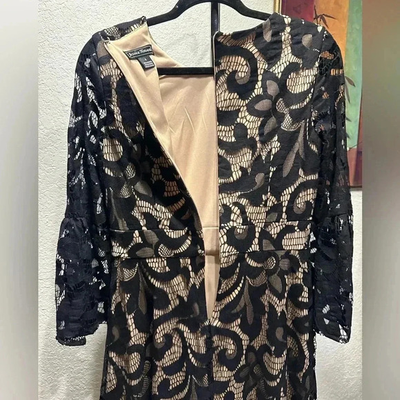 Jessica Howard black lace dress size 6 - Picture 7 of 9
